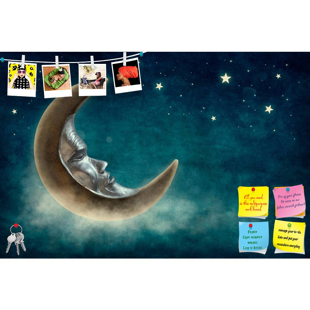 ArtzFolio Night Time With Stars & Moon Printed Bulletin Board Notice Pin Board Soft Board | Frameless-Bulletin Boards Frameless-AZSAO29685152BLB_FL_L-Image Code 5003616 Vishnu Image Folio Pvt Ltd, IC 5003616, ArtzFolio, Bulletin Boards Frameless, Fantasy, Kids, Digital Art, night, time, with, stars, moon, printed, bulletin, board, notice, pin, soft, frameless, star, dreams, sky, abstract, dark, dreamy, fun, mystery, hanging, green, sparkle, cloud, mystical, horizontal, magic, copyspace, wish, fable, fairyta