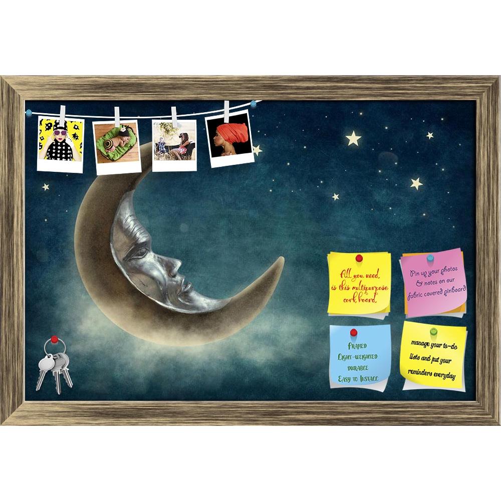 ArtzFolio Night Time With Stars & Moon Printed Bulletin Board Notice Pin Board Soft Board | Framed-Bulletin Boards Framed-AZSAO29685152BLB_FR_L-Image Code 5003616 Vishnu Image Folio Pvt Ltd, IC 5003616, ArtzFolio, Bulletin Boards Framed, Fantasy, Kids, Digital Art, night, time, with, stars, moon, printed, bulletin, board, notice, pin, soft, framed, star, dreams, sky, abstract, dark, dreamy, fun, mystery, hanging, green, sparkle, cloud, mystical, horizontal, magic, copyspace, wish, fable, fairytale, story, a