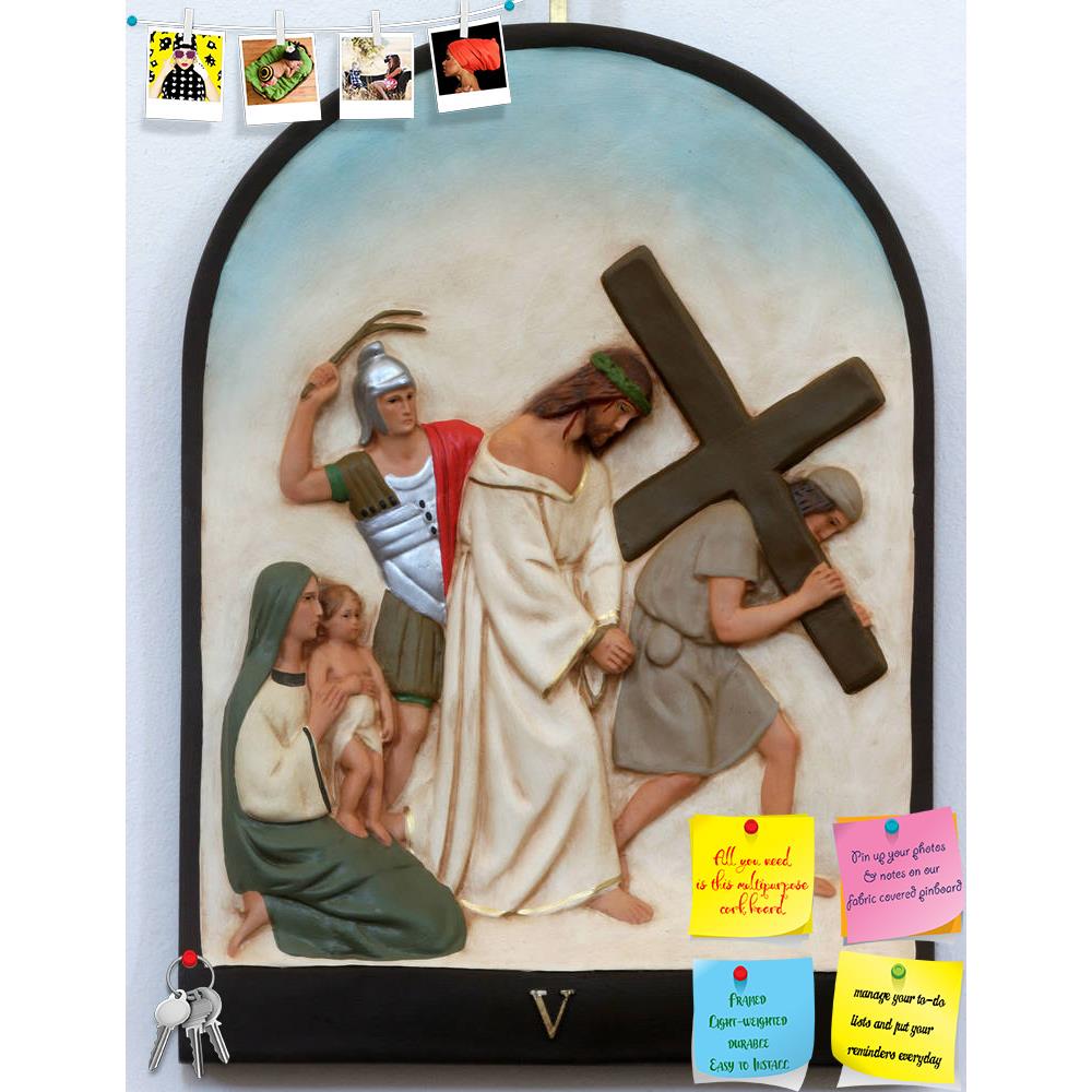ArtzFolio 5th Station Of Cross Simon Of Cyrene Carries Cross Printed Bulletin Board Notice Pin Board Soft Board | Frameless-Bulletin Boards Frameless-AZSAO29796640BLB_FL_L-Image Code 5003623 Vishnu Image Folio Pvt Ltd, IC 5003623, ArtzFolio, Bulletin Boards Frameless, Religious, Photography, 5th, station, of, cross, simon, cyrene, carries, printed, bulletin, board, notice, pin, soft, frameless, stations, pin up board, push pin board, extra large cork board, big pin board, notice board, small bulletin board,