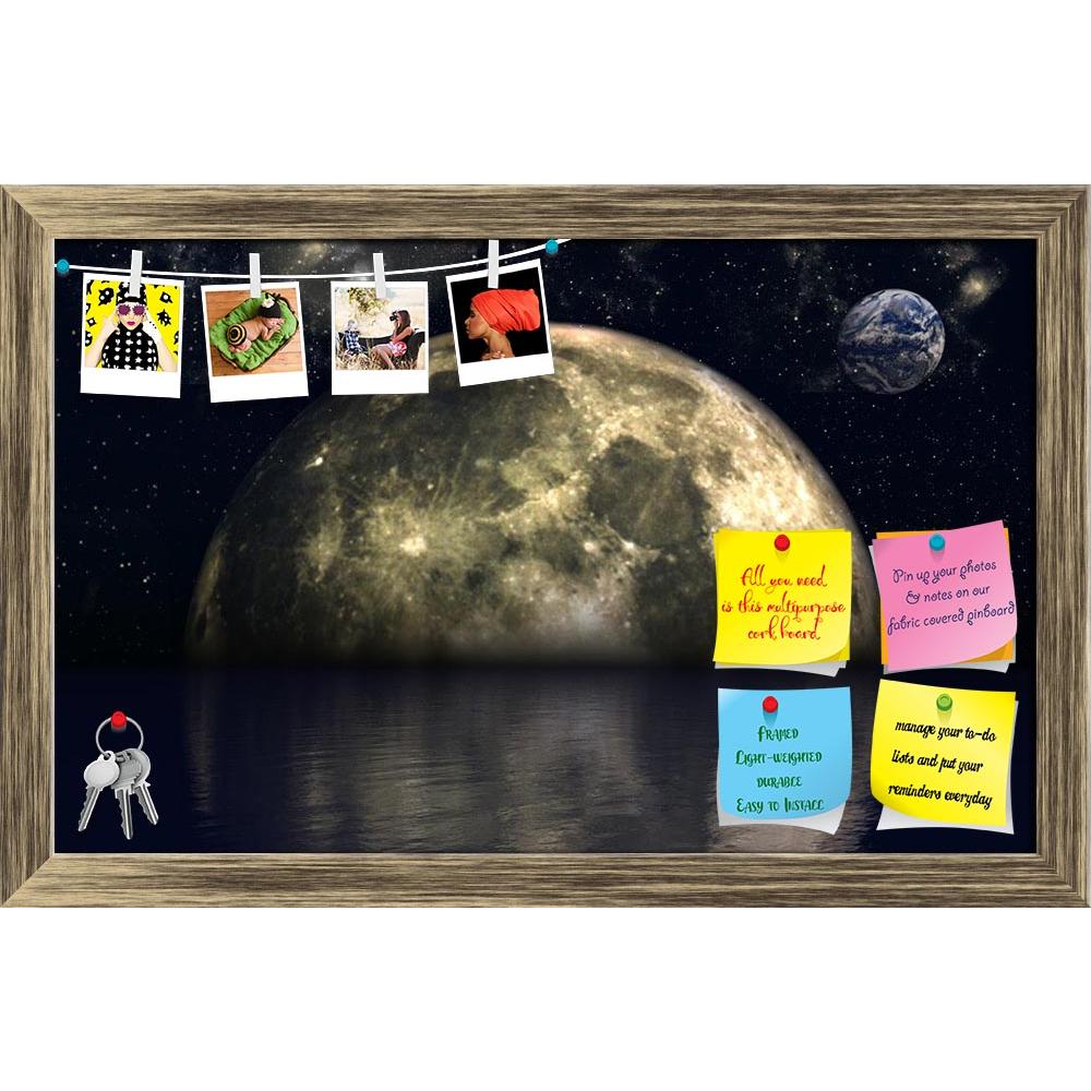 ArtzFolio Fictional Planets & The Ocean D2 Printed Bulletin Board Notice Pin Board Soft Board | Framed-Bulletin Boards Framed-AZSAO29796767BLB_FR_L-Image Code 5003624 Vishnu Image Folio Pvt Ltd, IC 5003624, ArtzFolio, Bulletin Boards Framed, Fantasy, Digital Art, fictional, planets, the, ocean, d2, printed, bulletin, board, notice, pin, soft, framed, 3d, background, planet, landscape, science, fiction, surreal, space, planetry, sky, illustration, render, globe, global, abstract, moon, earth, sea, water, sun