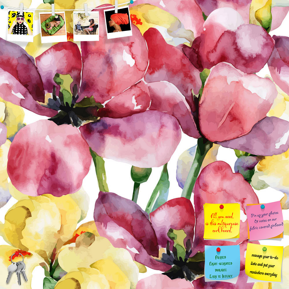 ArtzFolio Purple Tulips & Yellow Irises D1 Printed Bulletin Board Notice Pin Board Soft Board | Frameless-Bulletin Boards Frameless-AZSAO29830119BLB_FL_L-Image Code 5003627 Vishnu Image Folio Pvt Ltd, IC 5003627, ArtzFolio, Bulletin Boards Frameless, Floral, Fine Art Reprint, purple, tulips, yellow, irises, d1, printed, bulletin, board, notice, pin, soft, frameless, pattern, seamless, background, pin up board, push pin board, extra large cork board, big pin board, notice board, small bulletin board, cork bo