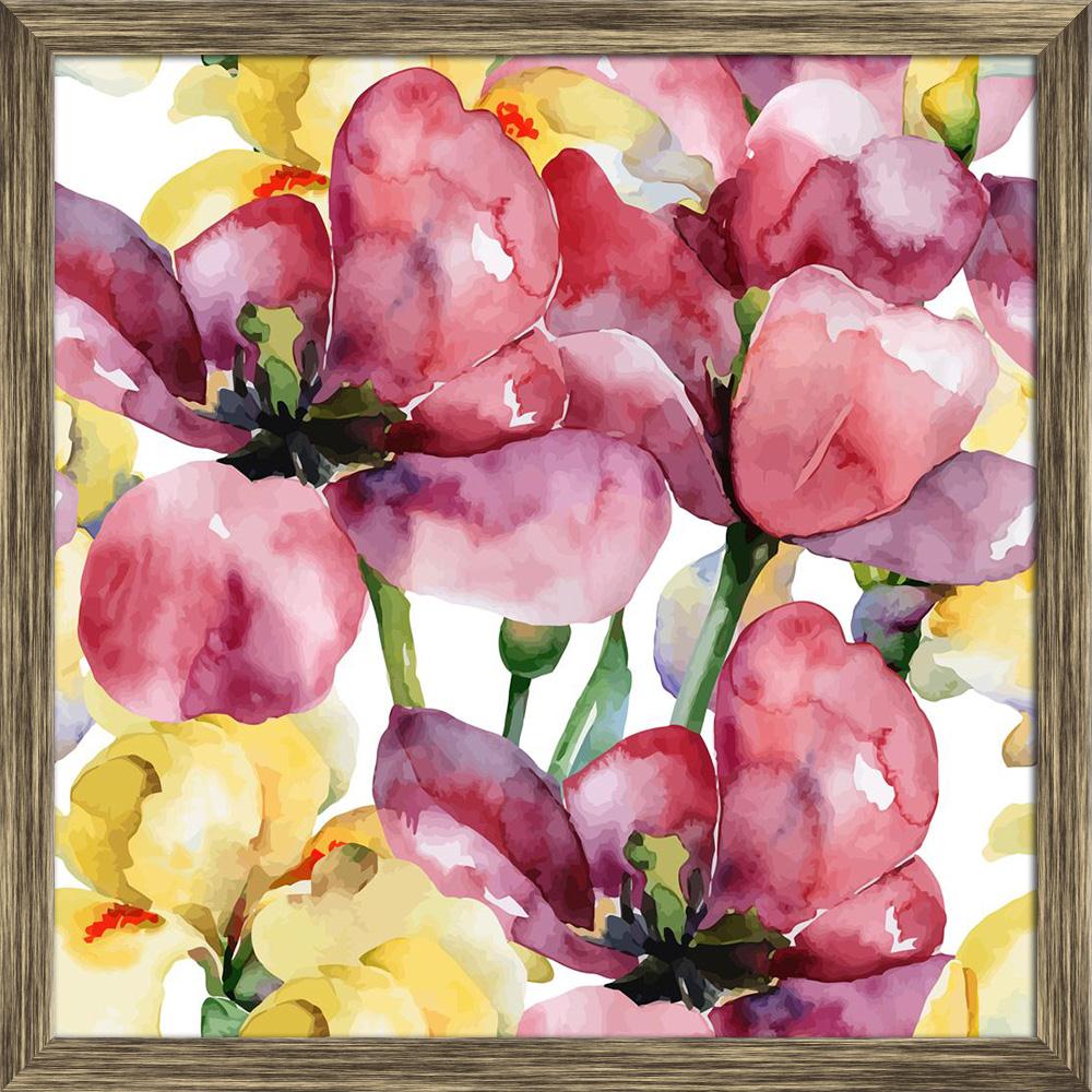 Pitaara Box Purple Tulips & Yellow Irises D1 Canvas Painting Synthetic Frame-Paintings Synthetic Framing-PBART29830119AFF_FW_L-Image Code 5003627 Vishnu Image Folio Pvt Ltd, IC 5003627, Pitaara Box, Paintings Synthetic Framing, Floral, Fine Art Reprint, purple, tulips, yellow, irises, d1, canvas, painting, synthetic, frame, pattern, seamless, background, framed canvas print, wall painting for living room with frame, canvas painting for living room, artzfolio, poster, framed canvas painting, wall painting wi