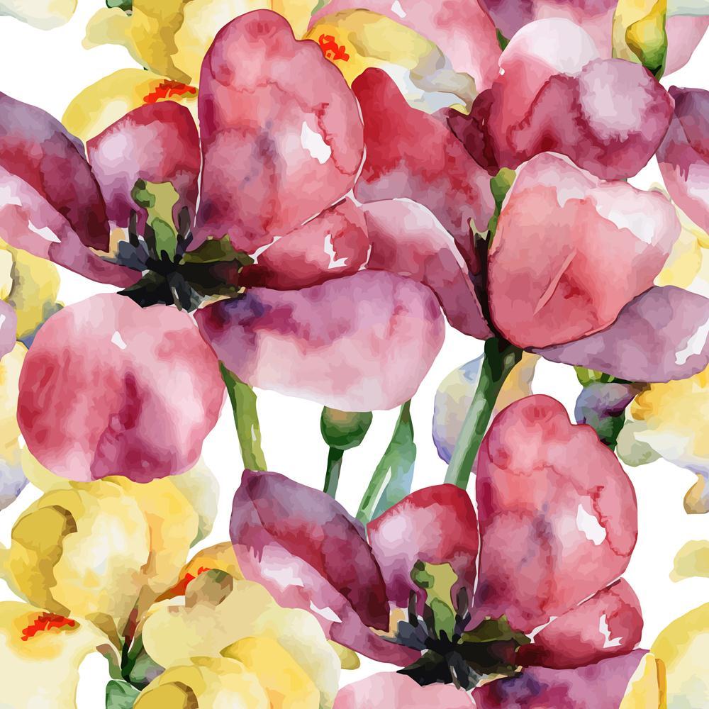 Pitaara Box Purple Tulips & Yellow Irises D1 Unframed Canvas Painting-Paintings Unframed Regular-PBART29830119AFF_UN_L-Image Code 5003627 Vishnu Image Folio Pvt Ltd, IC 5003627, Pitaara Box, Paintings Unframed Regular, Floral, Fine Art Reprint, purple, tulips, yellow, irises, d1, unframed, canvas, painting, pattern, seamless, background, large size canvas print, wall painting for living room without frame, decorative wall painting, artzfolio, large poster, unframed canvas painting, wall painting without fra