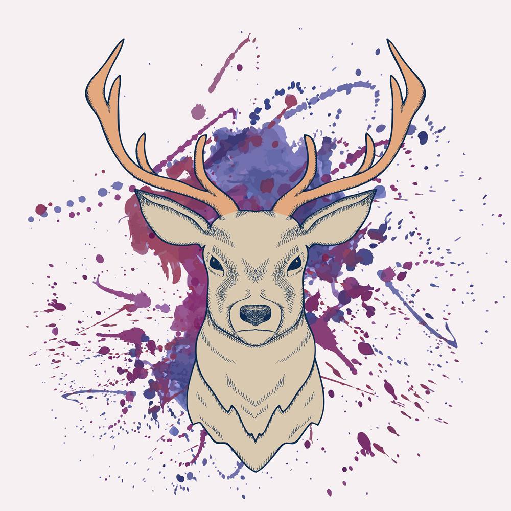 Deer With Watercolor Canvas Painting Synthetic Frame-Paintings MDF Framing-AFF_FR-IC 5003637 IC 5003637, Ancient, Animals, Art and Paintings, Christianity, Digital, Digital Art, Drawing, Fashion, Graphic, Hipster, Historical, Holidays, Illustrations, Individuals, Medieval, Modern Art, Nature, Portraits, Retro, Scenic, Signs, Signs and Symbols, Sketches, Splatter, Symbols, Vintage, Watercolour, Wildlife, deer, with, watercolor, canvas, painting, synthetic, frame, animal, antler, art, backdrop, background, bl