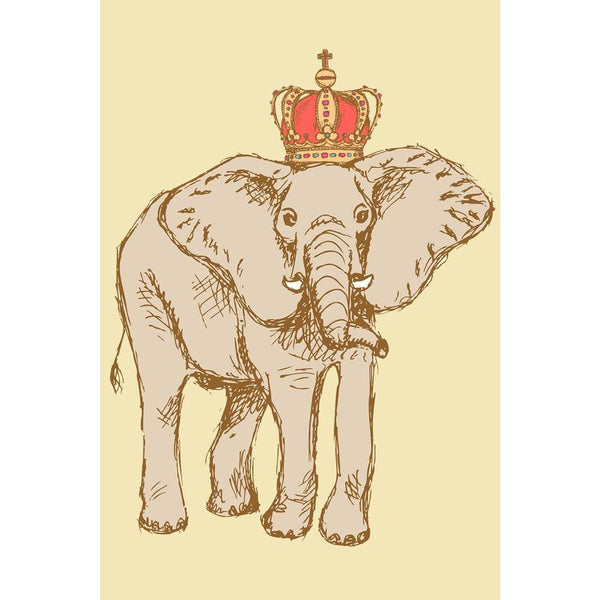 Elephant In Crown Unframed Paper Poster-Paper Posters Unframed-POS_UN-IC 5003638 IC 5003638, African, Ancient, Animals, Art and Paintings, Asian, Birds, Digital, Digital Art, Drawing, Graphic, Historical, Illustrations, Indian, Medieval, Retro, Signs, Signs and Symbols, Sketches, Vintage, Wildlife, elephant, in, crown, unframed, paper, wall, poster, animal, art, backdrop, background, beautiful, big, collection, color, colorful, creature, cute, design, draw, engraving, fauna, forest, funny, hand, heraldry, i