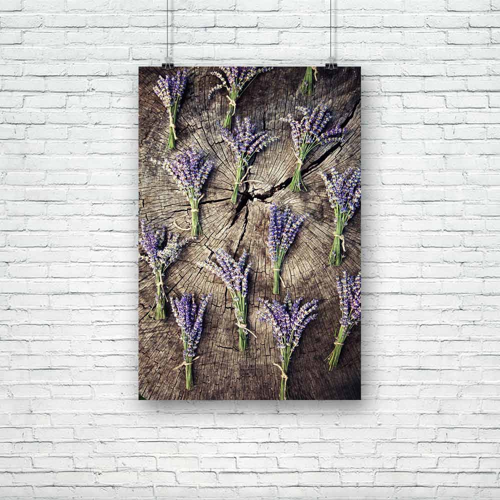 Lavender Flower Bunch On Wood D1 Unframed Paper Poster-Paper Posters Unframed-POS_UN-IC 5003639 IC 5003639, Ancient, Botanical, Decorative, Floral, Flowers, Historical, Medieval, Nature, Scenic, Signs, Signs and Symbols, Space, Vintage, Wooden, lavender, flower, bunch, on, wood, d1, unframed, paper, poster, apothecary, aroma, aromatic, background, bloom, blossom, blue, bouquet, bud, copy, decoration, design, flavor, flora, fragrant, fresh, garden, gardening, herb, herbal, isolated, natural, old, organic, pe