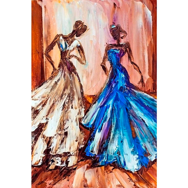 Two Beautiful Women At The Ball Unframed Paper Poster-Paper Posters Unframed-POS_UN-IC 5003642 IC 5003642, Adult, Art and Paintings, Black, Black and White, Fashion, Friends, Paintings, People, Wedding, White, two, beautiful, women, at, the, ball, unframed, paper, wall, poster, oil, painting, art, attractive, ballerina, ballet, beauty, blue, bride, bridesmaid, clothing, colorful, dancer, dress, elegance, female, friendship, girl, glamour, grace, group, happiness, happy, innocence, lady, luxury, model, perso