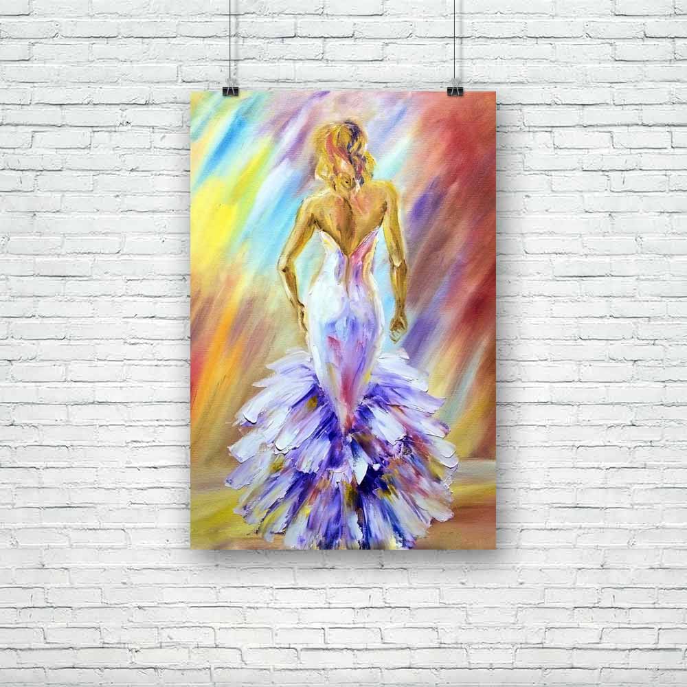 Woman At The Ball Unframed Paper Poster-Paper Posters Unframed-POS_UN-IC 5003643 IC 5003643, Adult, Art and Paintings, Black and White, Fashion, Paintings, Wedding, White, woman, at, the, ball, unframed, paper, poster, oil, painting, art, attractive, beautiful, blue, bride, clothing, colorful, dress, elegance, female, girl, glamour, grace, happy, innocence, lady, luxury, model, person, posing, studio, style, together, young, artzfolio, posters, wall posters, posters for room, posters for room decoration, of