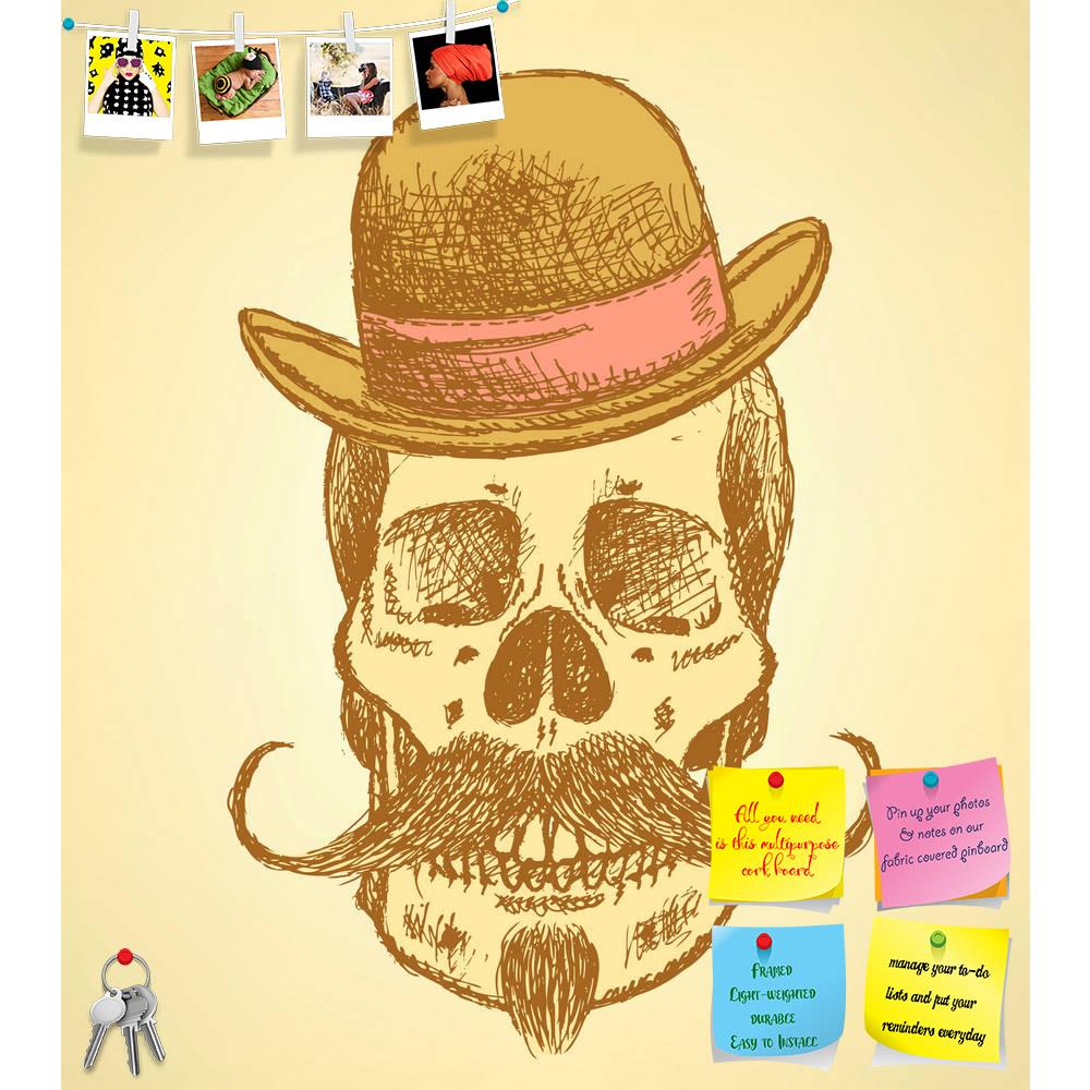 ArtzFolio Scull With Mustache & In Hat Printed Bulletin Board Notice Pin Board Soft Board | Frameless-Bulletin Boards Frameless-AZSAO30109851BLB_FL_L-Image Code 5003658 Vishnu Image Folio Pvt Ltd, IC 5003658, ArtzFolio, Bulletin Boards Frameless, Kids, Digital Art, scull, with, mustache, in, hat, printed, bulletin, board, notice, pin, soft, frameless, sketch, background, pin up board, push pin board, extra large cork board, big pin board, notice board, small bulletin board, cork board, wall notice board, gi