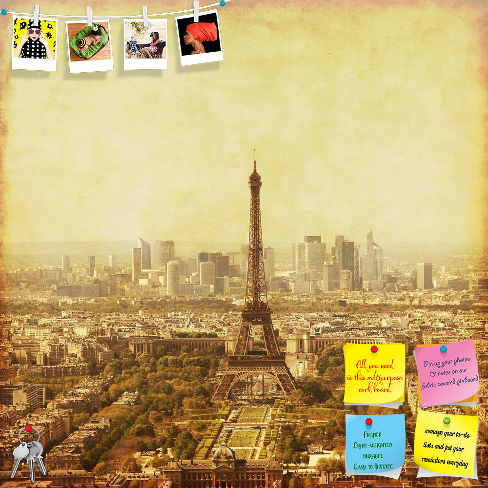 ArtzFolio Old Style Photo Of Paris, France Printed Bulletin Board Notice Pin Board Soft Board | Frameless-Bulletin Boards Frameless-AZSAO30113521BLB_FL_L-Image Code 5003659 Vishnu Image Folio Pvt Ltd, IC 5003659, ArtzFolio, Bulletin Boards Frameless, Places, Vintage, Photography, old, style, photo, of, paris, france, printed, bulletin, board, notice, pin, soft, frameless, aerial, view, urban, city, travel, architecture, europe, building, place, famous, tourism, culture, french, history, outdoors, tower, eif