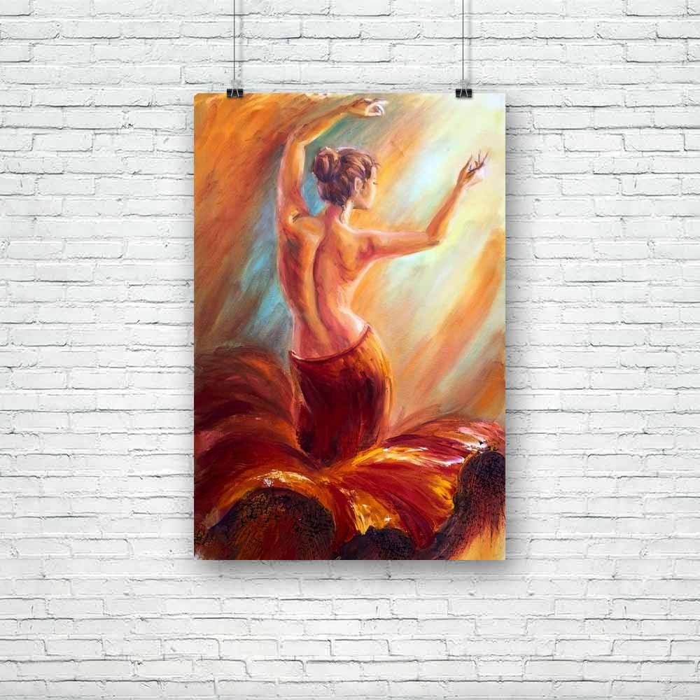 Dancing Woman In Red Unframed Paper Poster-Paper Posters Unframed-POS_UN-IC 5003661 IC 5003661, Adult, Art and Paintings, Dance, Fashion, Music and Dance, Paintings, Spanish, dancing, woman, in, red, unframed, paper, poster, painting, oil, flamenco, action, art, attractive, back, ballet, beautiful, beauty, body, clothing, colorful, dancer, dress, elegance, elegant, female, girl, glamour, grace, happy, hot, latin, model, motion, performance, posing, pretty, romantic, silk, spain, young, artzfolio, posters, w