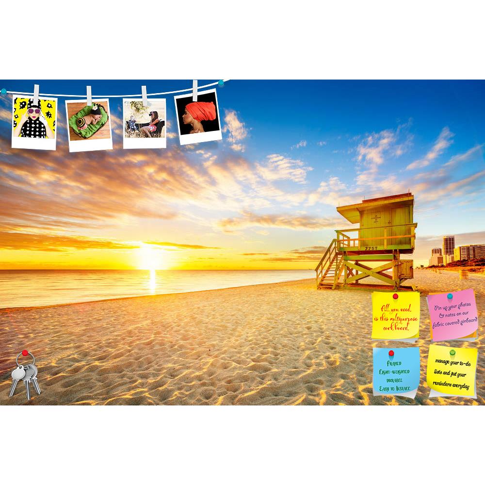 ArtzFolio Miami South Beach Sunrise, USA Printed Bulletin Board Notice Pin Board Soft Board | Frameless-Bulletin Boards Frameless-AZSAO30178265BLB_FL_L-Image Code 5003668 Vishnu Image Folio Pvt Ltd, IC 5003668, ArtzFolio, Bulletin Boards Frameless, Landscapes, Places, Photography, miami, south, beach, sunrise, usa, printed, bulletin, board, notice, pin, soft, frameless, lifeguard, tower, coastline, colorful, cloud, blue, sky, panorama, sunset, view, ocean, outdoor, tropical, red, yellow, floride, southwest,