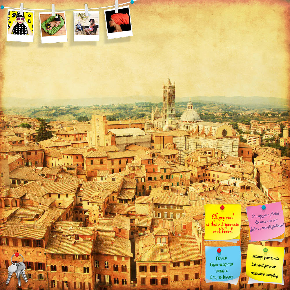 ArtzFolio Old Town Of Siena In Tuscany, Italy Printed Bulletin Board Notice Pin Board Soft Board | Frameless-Bulletin Boards Frameless-AZSAO30199965BLB_FL_L-Image Code 5003670 Vishnu Image Folio Pvt Ltd, IC 5003670, ArtzFolio, Bulletin Boards Frameless, Places, Vintage, Photography, old, town, of, siena, in, tuscany, italy, printed, bulletin, board, notice, pin, soft, frameless, grunge, retro, style, ancient, antique, architecture, brick, building, cathedral, chianti, church, city, cityscape, color, culture