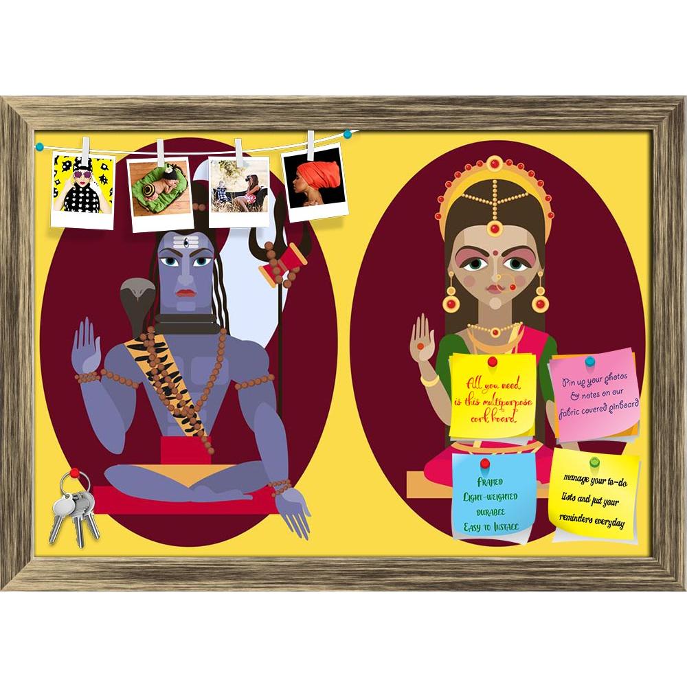 ArtzFolio Lord Shiva & Mata Parvati Printed Bulletin Board Notice Pin Board Soft Board | Framed-Bulletin Boards Framed-AZSAO30403903BLB_FR_L-Image Code 5003676 Vishnu Image Folio Pvt Ltd, IC 5003676, ArtzFolio, Bulletin Boards Framed, Religious, Digital Art, lord, shiva, mata, parvati, printed, bulletin, board, notice, pin, soft, framed, illustration, pin up board, push pin board, extra large cork board, big pin board, notice board, small bulletin board, cork board, wall notice board, giant cork board, bull