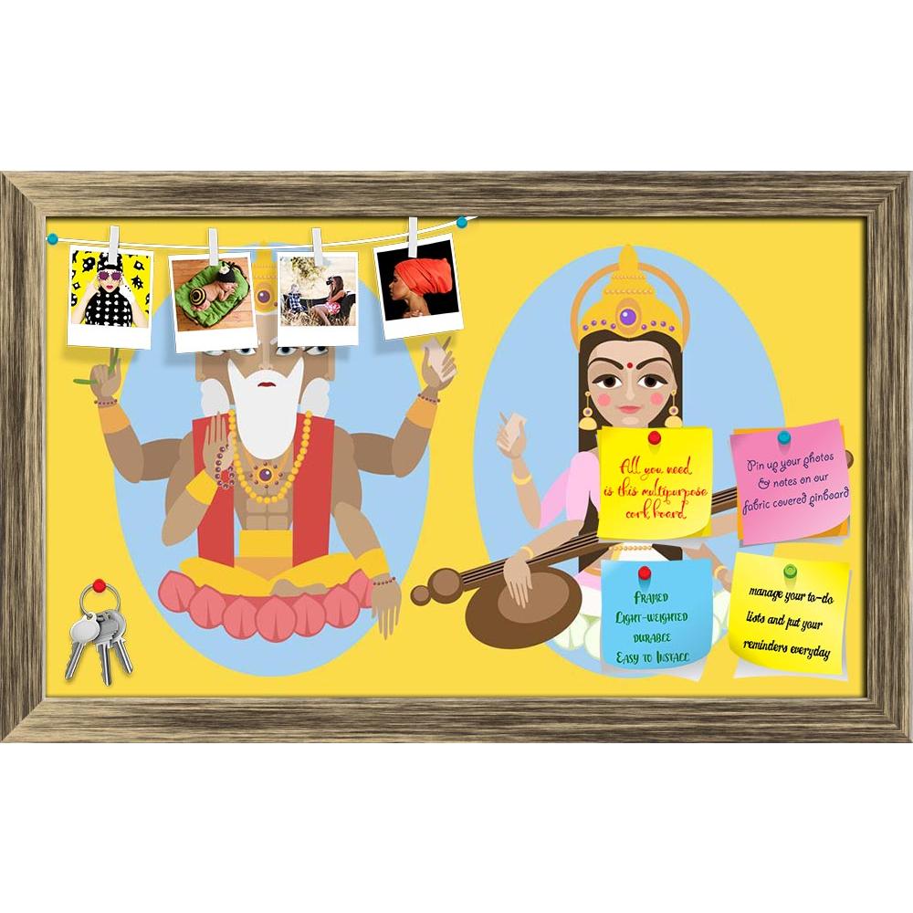 ArtzFolio Brahma & Sarasvati Devi Printed Bulletin Board Notice Pin Board Soft Board | Framed-Bulletin Boards Framed-AZSAO30403905BLB_FR_L-Image Code 5003677 Vishnu Image Folio Pvt Ltd, IC 5003677, ArtzFolio, Bulletin Boards Framed, Religious, Digital Art, brahma, sarasvati, devi, printed, bulletin, board, notice, pin, soft, framed, illustration, lord, pin up board, push pin board, extra large cork board, big pin board, notice board, small bulletin board, cork board, wall notice board, giant cork board, bul