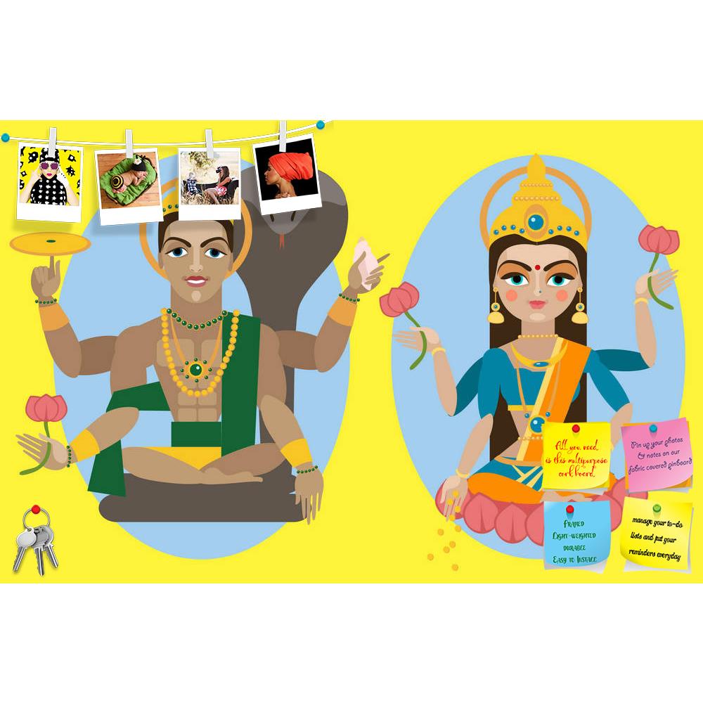 ArtzFolio Lord Vishnu & Mata Lakshmi Printed Bulletin Board Notice Pin Board Soft Board | Frameless-Bulletin Boards Frameless-AZSAO30403907BLB_FL_L-Image Code 5003678 Vishnu Image Folio Pvt Ltd, IC 5003678, ArtzFolio, Bulletin Boards Frameless, Religious, Digital Art, lord, vishnu, mata, lakshmi, printed, bulletin, board, notice, pin, soft, frameless, illustration, pin up board, push pin board, extra large cork board, big pin board, notice board, small bulletin board, cork board, wall notice board, giant co