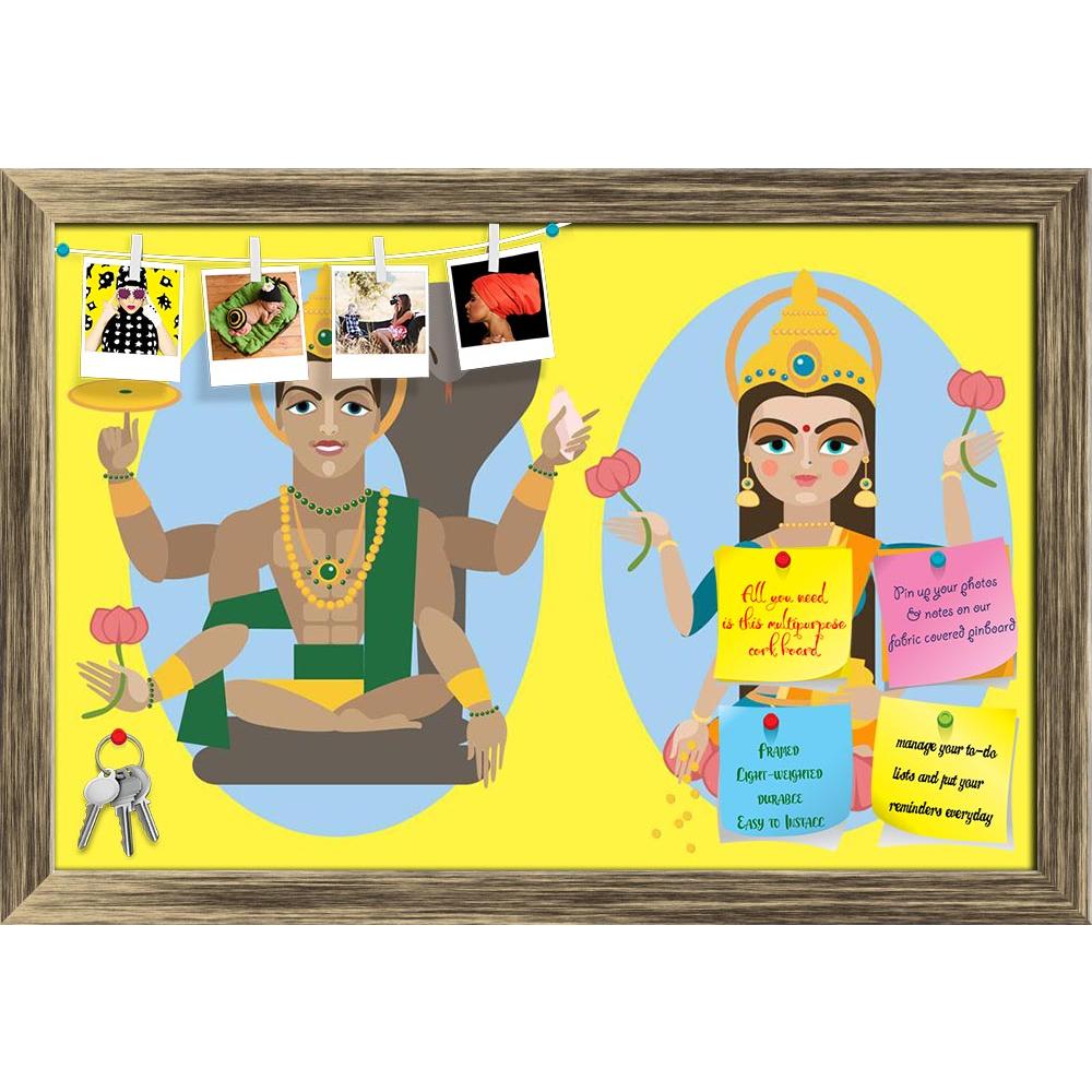 ArtzFolio Lord Vishnu & Mata Lakshmi Printed Bulletin Board Notice Pin Board Soft Board | Framed-Bulletin Boards Framed-AZSAO30403907BLB_FR_L-Image Code 5003678 Vishnu Image Folio Pvt Ltd, IC 5003678, ArtzFolio, Bulletin Boards Framed, Religious, Digital Art, lord, vishnu, mata, lakshmi, printed, bulletin, board, notice, pin, soft, framed, illustration, pin up board, push pin board, extra large cork board, big pin board, notice board, small bulletin board, cork board, wall notice board, giant cork board, bu