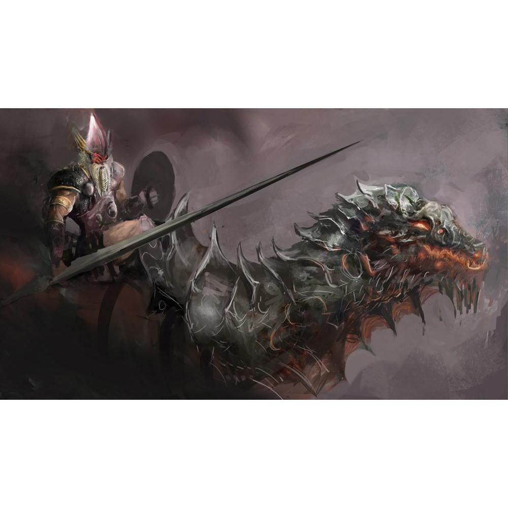 Dragon Rider Ready For Attack Canvas Painting Synthetic Frame-Paintings MDF Framing-AFF_FR-IC 5003682 IC 5003682, Ancient, Animals, Art and Paintings, Astrology, Fantasy, Historical, Horoscope, Illustrations, Medieval, Signs and Symbols, Sun Signs, Symbols, Vintage, Zodiac, dragon, rider, ready, for, attack, canvas, painting, synthetic, frame, animal, armor, art, beast, burning, claw, decoration, flying, illustration, knight, nest, symbol, tail, tower, wings, artzfolio, wall decor for living room, wall fram