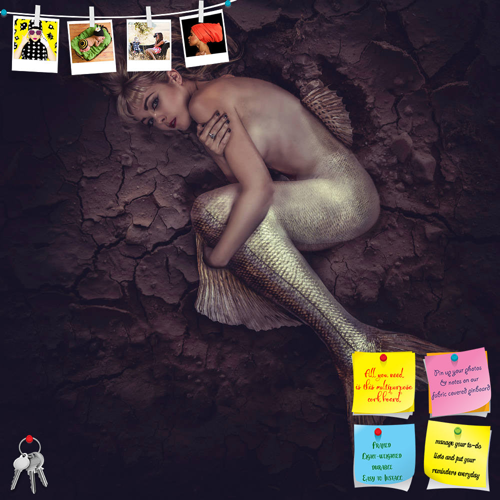 ArtzFolio Mermaid Trapped In A Sea Printed Bulletin Board Notice Pin Board Soft Board | Frameless-Bulletin Boards Frameless-AZSAO30449267BLB_FL_L-Image Code 5003683 Vishnu Image Folio Pvt Ltd, IC 5003683, ArtzFolio, Bulletin Boards Frameless, Fantasy, Figurative, Photography, mermaid, trapped, in, a, sea, printed, bulletin, board, notice, pin, soft, frameless, ​​mud, concept, fish, woman, beautiful, blond, hair, body, scales, art, background, beach, blue, cute, dark, ecology, environment, face, fairy, f