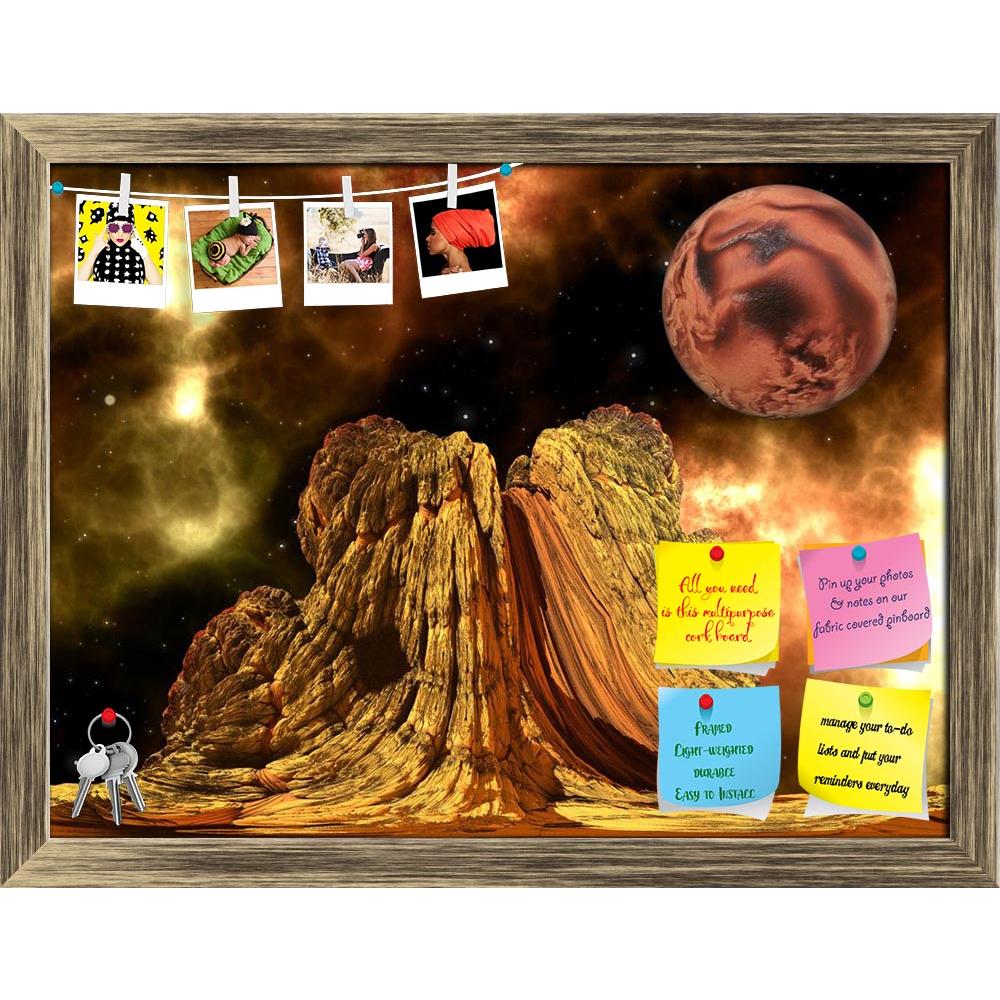 ArtzFolio Alien Rock & A Brown Planet Printed Bulletin Board Notice Pin Board Soft Board | Framed-Bulletin Boards Framed-AZSAO30503524BLB_FR_L-Image Code 5003688 Vishnu Image Folio Pvt Ltd, IC 5003688, ArtzFolio, Bulletin Boards Framed, Fantasy, Places, Digital Art, alien, rock, a, brown, planet, printed, bulletin, board, notice, pin, soft, framed, space, universe, world, science, orbit, astronomy, fiction, solar, illustration, galaxy, extraterrestrial, astrology, planetary, exoplanet, distant, exploration,