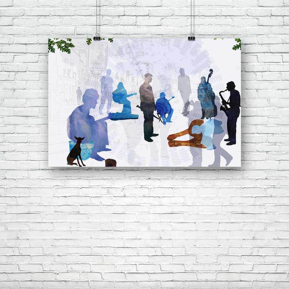 Street Musicians Unframed Paper Poster-Paper Posters Unframed-POS_UN-IC 5003694 IC 5003694, Art and Paintings, Illustrations, street, musicians, unframed, paper, poster, art, artzfolio, posters, wall posters, posters for room, posters for room decoration, office poster, door poster, baby poster, motivational posters, posters for room boys, quotes, poster for wall decoration, friends poster, abstract paintings for living room, inspirational posters, room posters, wall posters for bedroom, funny posters, girl