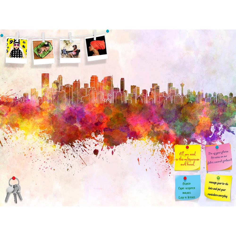 ArtzFolio Calgary Skyline, Alberta City, Canada Printed Bulletin Board Notice Pin Board Soft Board | Frameless-Bulletin Boards Frameless-AZSAO30546310BLB_FL_L-Image Code 5003696 Vishnu Image Folio Pvt Ltd, IC 5003696, ArtzFolio, Bulletin Boards Frameless, Places, Fine Art Reprint, calgary, skyline, alberta, city, canada, printed, bulletin, board, notice, pin, soft, frameless, watercolor, background, north, america, abstract, paint, color, splash, colorful, art, texture, grunge, paper, ink, illustration, bri
