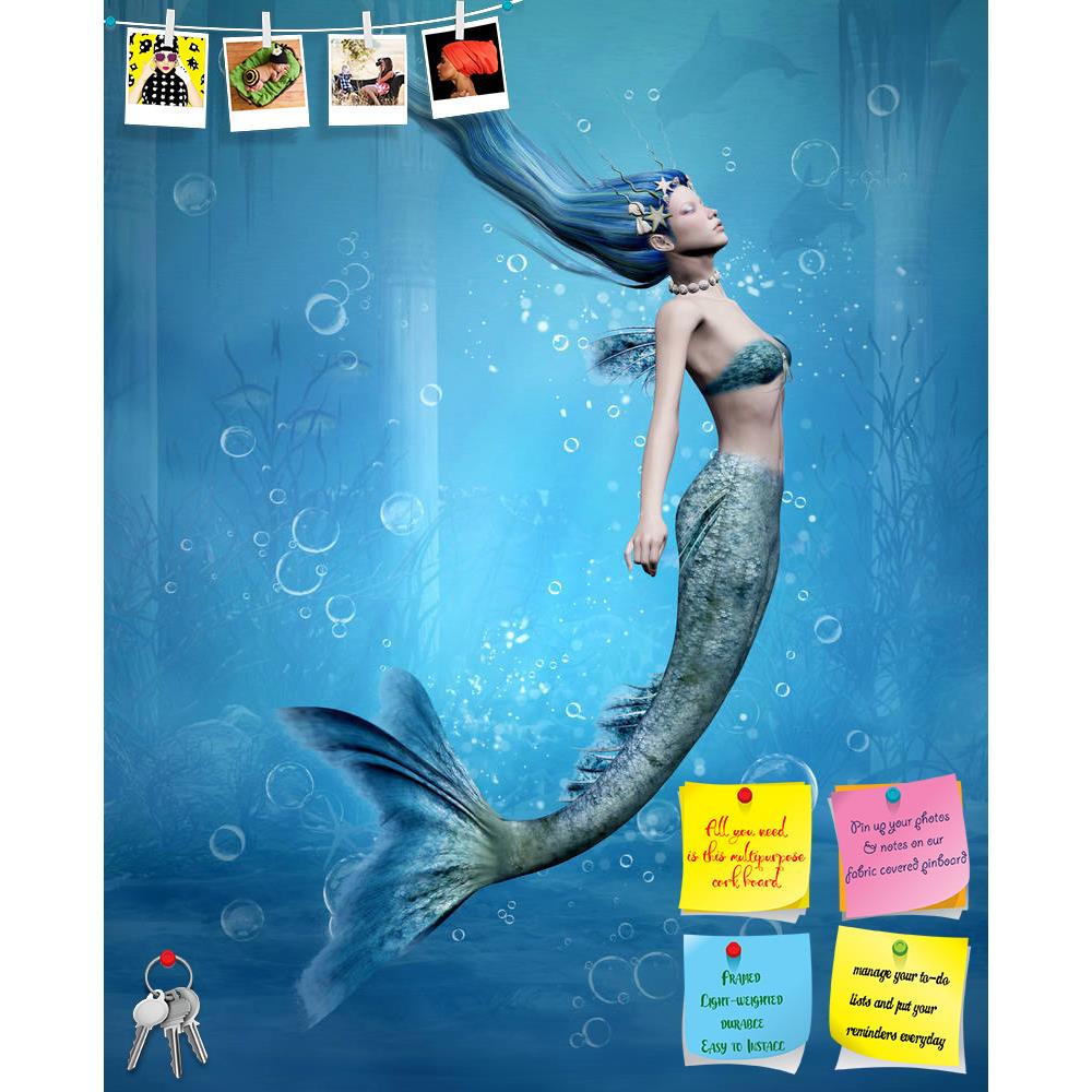 ArtzFolio Mermaid 3D Printed Bulletin Board Notice Pin Board Soft Board | Frameless-Bulletin Boards Frameless-AZSAO30616305BLB_FL_L-Image Code 5003714 Vishnu Image Folio Pvt Ltd, IC 5003714, ArtzFolio, Bulletin Boards Frameless, Fantasy, Kids, Digital Art, mermaid, 3d, printed, bulletin, board, notice, pin, soft, frameless, pin up board, push pin board, extra large cork board, big pin board, notice board, small bulletin board, cork board, wall notice board, giant cork board, bulletin board, office notice bo