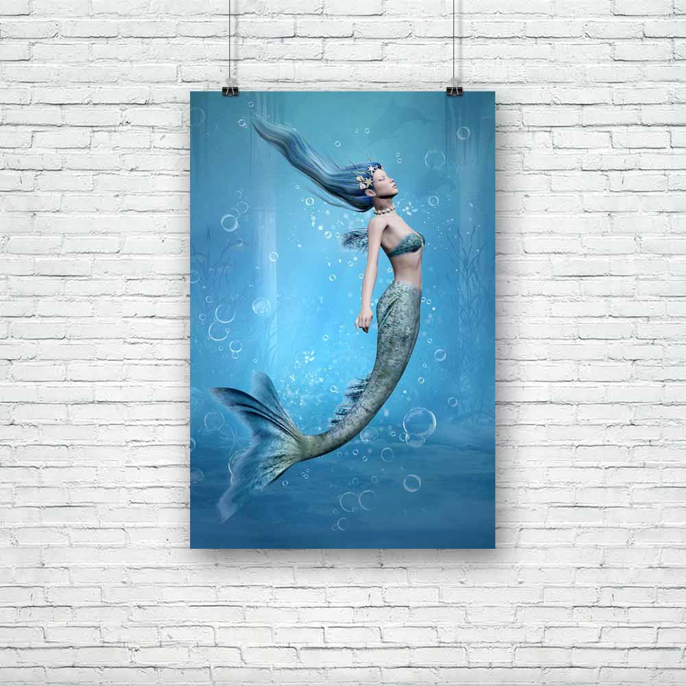 Mermaid 3D Unframed Paper Poster-Paper Posters Unframed-POS_UN-IC 5003714 IC 5003714, 3D, Art and Paintings, Fantasy, Illustrations, Mermaid, unframed, paper, poster, mermaids, art, azure, beautiful, beauty, blue, bubbles, columns, creature, dream, fairy, fairytale, female, fish, fishtail, floating, freedom, fresh, girl, hair, illustration, legend, magic, myth, mythical, mythology, ocean, palace, sea, swim, tail, tale, underwater, water, woman, artzfolio, posters, wall posters, posters for room, posters for