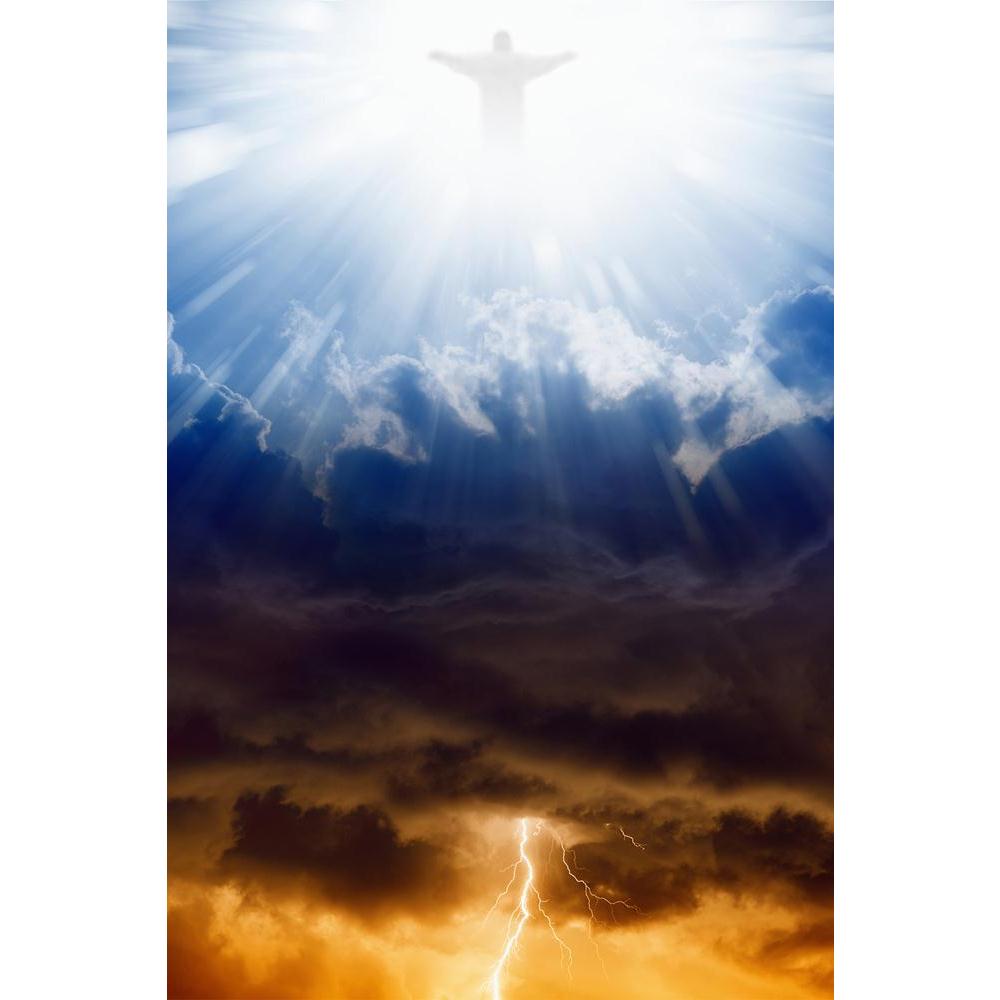 ArtzFolio Jesus Christ In Blue Sky With Clouds Unframed Paper Poster-Paper Posters Unframed-AZART30623011POS_UN_L-Image Code 5003718 Vishnu Image Folio Pvt Ltd, IC 5003718, ArtzFolio, Paper Posters Unframed, Religious, Digital Art, jesus, christ, in, blue, sky, with, clouds, unframed, paper, poster, wall, large, size, for, living, room, home, decoration, big, framed, decor, posters, pitaara, box, modern, art, frame, bedroom, amazonbasics, door, drawing, small, decorative, office, reception, multiple, friend