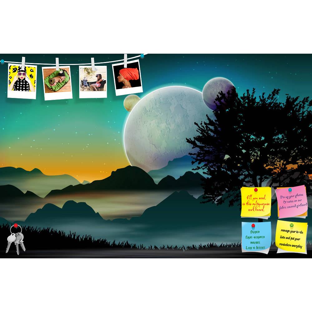 ArtzFolio Space Landscape With Planets Printed Bulletin Board Notice Pin Board Soft Board | Frameless-Bulletin Boards Frameless-AZSAO30645019BLB_FL_L-Image Code 5003721 Vishnu Image Folio Pvt Ltd, IC 5003721, ArtzFolio, Bulletin Boards Frameless, Fantasy, Places, Digital Art, space, landscape, with, planets, printed, bulletin, board, notice, pin, soft, frameless, silhouettes, pin up board, push pin board, extra large cork board, big pin board, notice board, small bulletin board, cork board, wall notice boar