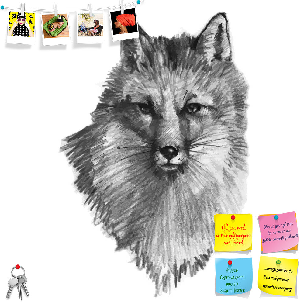 ArtzFolio Fox Printed Bulletin Board Notice Pin Board Soft Board | Frameless-Bulletin Boards Frameless-AZSAO30648232BLB_FL_L-Image Code 5003722 Vishnu Image Folio Pvt Ltd, IC 5003722, ArtzFolio, Bulletin Boards Frameless, Animals, Fine Art Reprint, fox, printed, bulletin, board, notice, pin, soft, frameless, hand, drawn, vector, illustration, pin up board, push pin board, extra large cork board, big pin board, notice board, small bulletin board, cork board, wall notice board, giant cork board, bulletin boar
