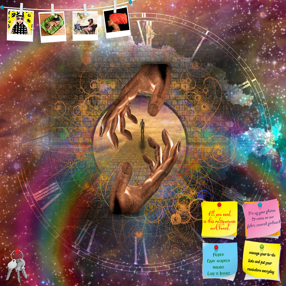 ArtzFolio Man On Spiritual Journey Printed Bulletin Board Notice Pin Board Soft Board | Frameless-Bulletin Boards Frameless-AZSAO30692738BLB_FL_L-Image Code 5003725 Vishnu Image Folio Pvt Ltd, IC 5003725, ArtzFolio, Bulletin Boards Frameless, Abstract, Surrealism, Digital Art, man, on, spiritual, journey, printed, bulletin, board, notice, pin, soft, frameless, prayer, gesture, physics, atom, atomic, time, clock, temporal, watching, universe, stars, space, think, thinking, meditation, meditating, wonder, ima