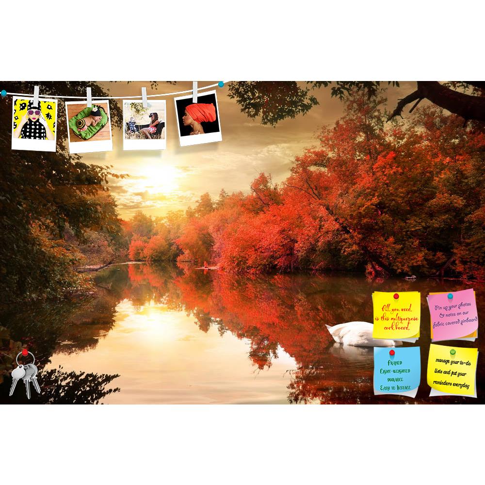 ArtzFolio Swan In The Autmn Printed Bulletin Board Notice Pin Board Soft Board | Frameless-Bulletin Boards Frameless-AZSAO30716225BLB_FL_L-Image Code 5003730 Vishnu Image Folio Pvt Ltd, IC 5003730, ArtzFolio, Bulletin Boards Frameless, Birds, Landscapes, Photography, swan, in, the, autmn, printed, bulletin, board, notice, pin, soft, frameless, autumn, forest, landscape, nature, bird, river, season, sunlight, tree, water, branch, red, environment, morning, outdoors, park, plant, reflection, cloud, yellow, be