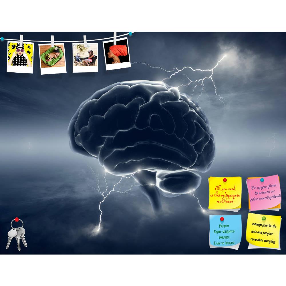 ArtzFolio Brain In Stormy Cloudscape & Lightning Printed Bulletin Board Notice Pin Board Soft Board | Frameless-Bulletin Boards Frameless-AZSAO30717676BLB_FL_L-Image Code 5003734 Vishnu Image Folio Pvt Ltd, IC 5003734, ArtzFolio, Bulletin Boards Frameless, Conceptual, Digital Art, brain, in, stormy, cloudscape, lightning, printed, bulletin, board, notice, pin, soft, frameless, brainstorm, human, mind, clouds, storm, strike, spark, energy, power, electric, electricity, inter-connected, connected, linked, net