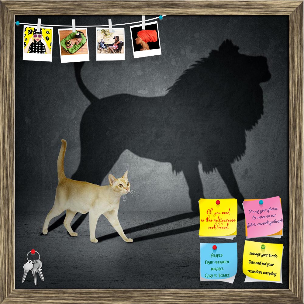 ArtzFolio Cat With Lion Shadow On The Wall Printed Bulletin Board Notice Pin Board Soft Board | Framed-Bulletin Boards Framed-AZSAO30804216BLB_FR_L-Image Code 5003738 Vishnu Image Folio Pvt Ltd, IC 5003738, ArtzFolio, Bulletin Boards Framed, Animals, Photography, cat, with, lion, shadow, on, the, wall, printed, bulletin, board, notice, pin, soft, framed, ambitious, beast, boss, brave, bravery, business, career, cast, cocky, conceit, confidence, courage, dream, feline, ferocity, fierce, funny, fur, grandeur,