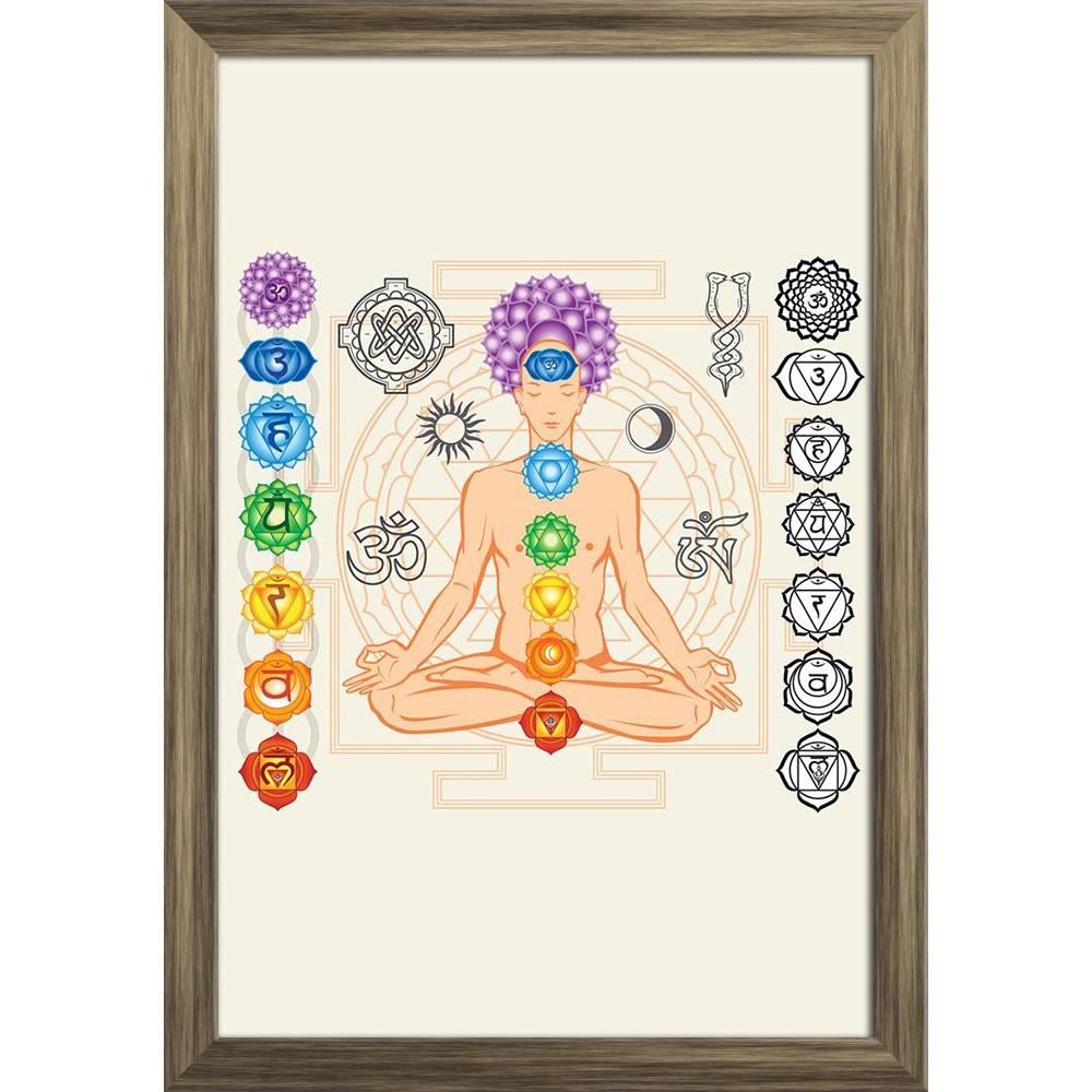 ArtzFolio Man With Chakras & Esoteric Symbols Paper Poster Frame | Top Acrylic Glass-Paper Posters Framed-AZART30828019POS_FR_L-Image Code 5003739 Vishnu Image Folio Pvt Ltd, IC 5003739, ArtzFolio, Paper Posters Framed, Religious, Traditional, Digital Art, man, with, chakras, esoteric, symbols, paper, poster, frame, top, acrylic, glass, silhouette, wall poster large size, wall poster for living room, poster for home decoration, paper poster, big size room poster, framed wall poster for living room, home dec