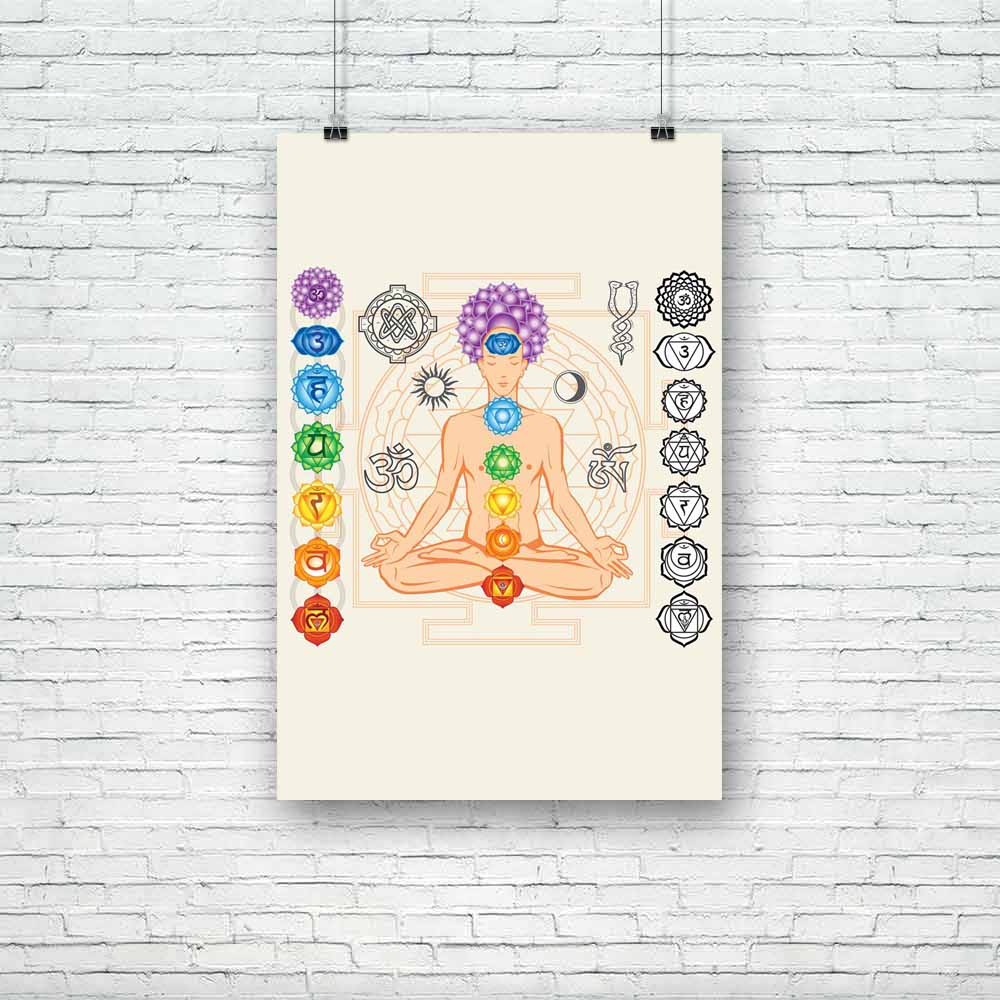 Man With Chakras & Esoteric Symbols Unframed Paper Poster-Paper Posters Unframed-POS_UN-IC 5003739 IC 5003739, Geometric, Geometric Abstraction, Mandala, Sanskrit, Signs, Signs and Symbols, Spiritual, Symbols, man, with, chakras, esoteric, unframed, paper, poster, chakra, reflexology, alternative, anahata, aum, aura, lotus, manipura, meditation, mystical, om, pose, practice, relaxation, sahasrara, shape, sign, spa, stylized, symbol, tantra, transcendence, vedic, wellness, yantra, yoga, zen, artzfolio, poste