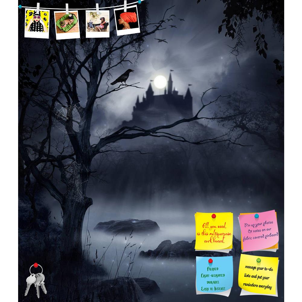 ArtzFolio Castle In A Swamp In A Dark Night Printed Bulletin Board Notice Pin Board Soft Board | Frameless-Bulletin Boards Frameless-AZSAO30840763BLB_FL_L-Image Code 5003741 Vishnu Image Folio Pvt Ltd, IC 5003741, ArtzFolio, Bulletin Boards Frameless, Fantasy, Digital Art, castle, in, a, swamp, dark, night, printed, bulletin, board, notice, pin, soft, frameless, the, moon, illuminating, scene, pin up board, push pin board, extra large cork board, big pin board, notice board, small bulletin board, cork board