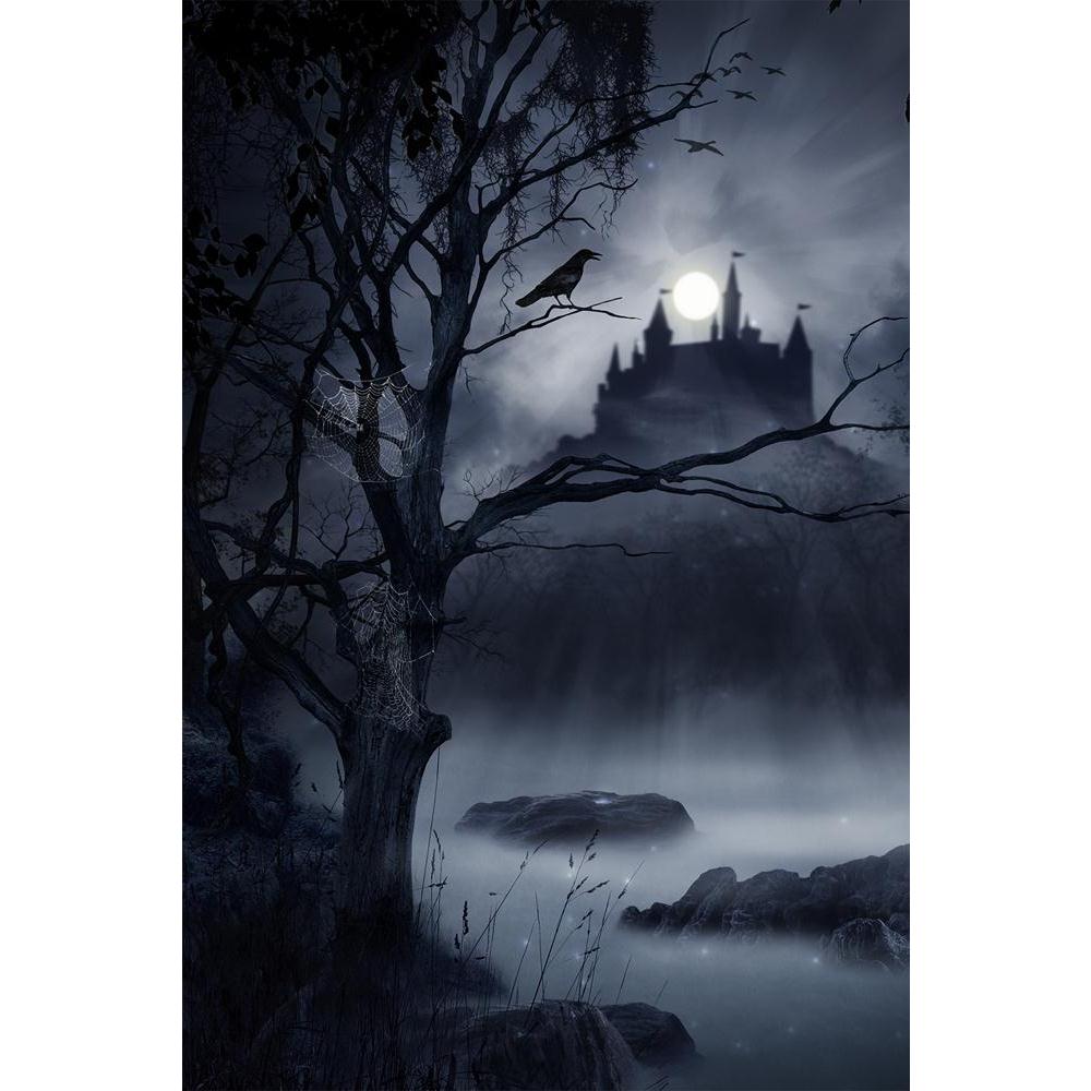 ArtzFolio Castle In A Swamp In A Dark Night Unframed Paper Poster-Paper Posters Unframed-AZART30840763POS_UN_L-Image Code 5003741 Vishnu Image Folio Pvt Ltd, IC 5003741, ArtzFolio, Paper Posters Unframed, Fantasy, Digital Art, castle, in, a, swamp, dark, night, unframed, paper, poster, wall, large, size, for, living, room, home, decoration, big, framed, decor, posters, pitaara, box, modern, art, with, frame, bedroom, amazonbasics, door, drawing, small, decorative, office, reception, multiple, friends, image