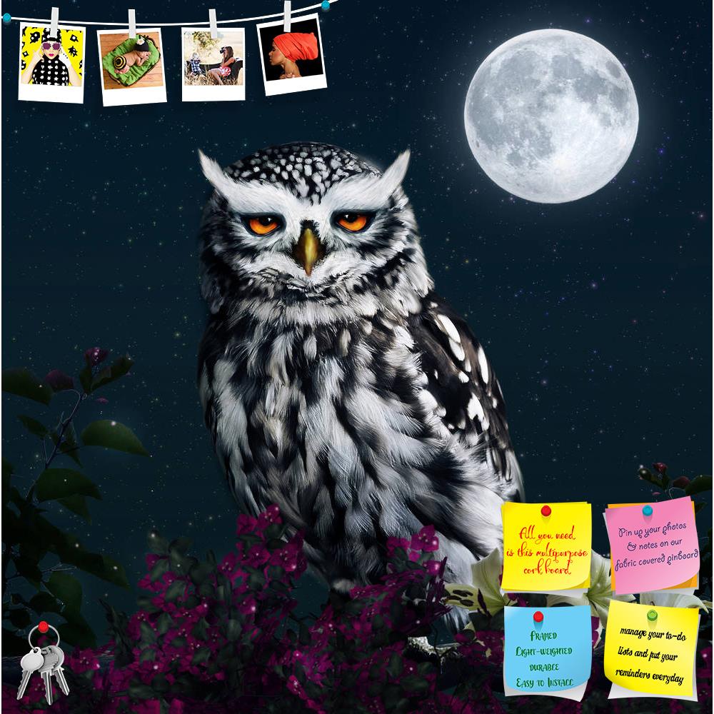 ArtzFolio Owl At Night Printed Bulletin Board Notice Pin Board Soft Board | Frameless-Bulletin Boards Frameless-AZSAO30840768BLB_FL_L-Image Code 5003742 Vishnu Image Folio Pvt Ltd, IC 5003742, ArtzFolio, Bulletin Boards Frameless, Birds, Photography, owl, at, night, printed, bulletin, board, notice, pin, soft, frameless, photomanipulation, full, moon, pin up board, push pin board, extra large cork board, big pin board, notice board, small bulletin board, cork board, wall notice board, giant cork board, bull