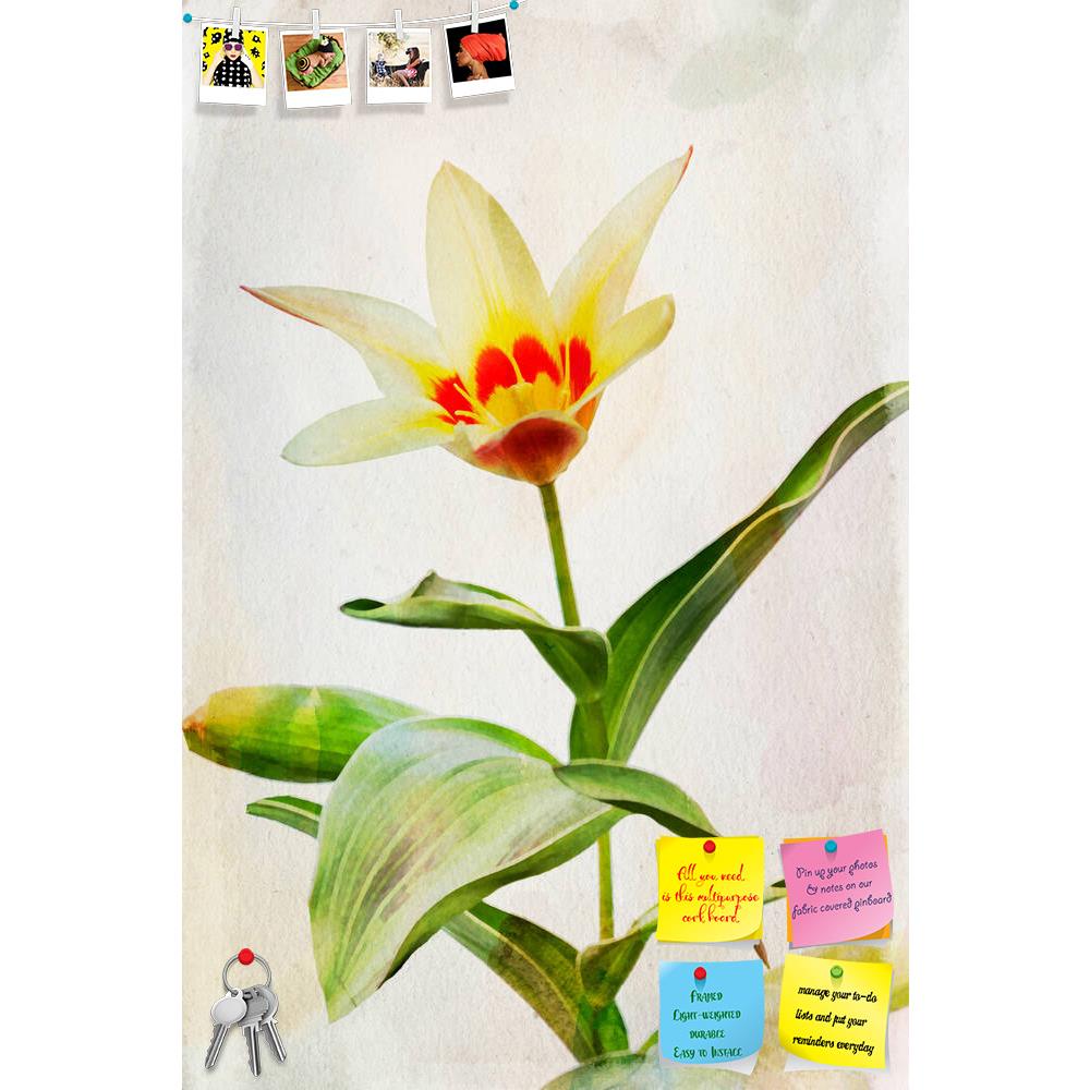 ArtzFolio Watercolor Yellow Tulip Printed Bulletin Board Notice Pin Board Soft Board | Frameless-Bulletin Boards Frameless-AZSAO30844021BLB_FL_L-Image Code 5003744 Vishnu Image Folio Pvt Ltd, IC 5003744, ArtzFolio, Bulletin Boards Frameless, Floral, Vintage, Photography, watercolor, yellow, tulip, printed, bulletin, board, notice, pin, soft, frameless, paintings, illustration, flower, one, single, drawing, nature, image, plant, color, art, leaf, summer, sketch, beauty, botany, elegance, painted, green, bloo