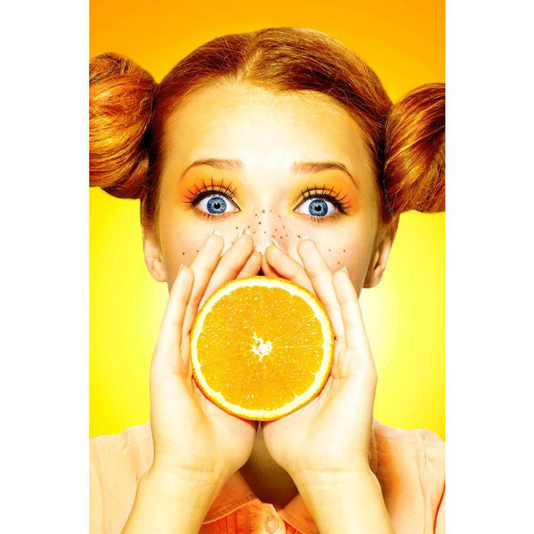 Girl Takes Juicy Orange Unframed Paper Poster-Paper Posters Unframed-POS_UN-IC 5003748 IC 5003748, Cuisine, Fashion, Food, Food and Beverage, Food and Drink, Fruit and Vegetable, Fruits, Individuals, Portraits, girl, takes, juicy, orange, unframed, paper, wall, poster, beauty, beautiful, bright, care, color, colour, concept, diet, dieting, drink, eyes, face, female, freckles, fruit, fun, funny, ginger, glamour, hairstyle, hand, healthy, joy, joyful, juice, lips, lipstick, makeup, manicure, model, nails, per