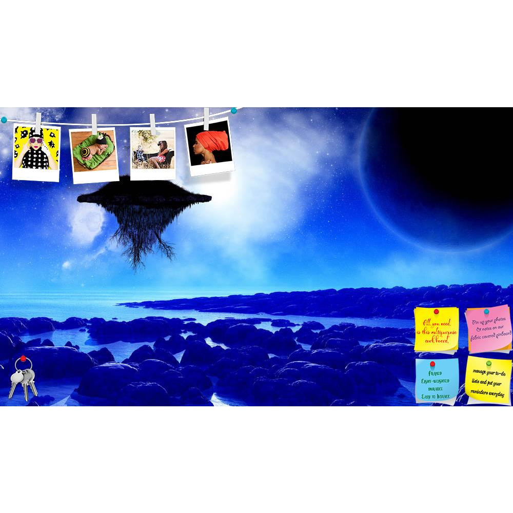 ArtzFolio Fictional Space With A Floating Island Printed Bulletin Board Notice Pin Board Soft Board | Frameless-Bulletin Boards Frameless-AZSAO31001929BLB_FL_L-Image Code 5003751 Vishnu Image Folio Pvt Ltd, IC 5003751, ArtzFolio, Bulletin Boards Frameless, Fantasy, Landscapes, Digital Art, fictional, space, with, a, floating, island, printed, bulletin, board, notice, pin, soft, frameless, 3d, render, background, sky, tree, landscape, science, fiction, surreal, nebula, planetry, illustration, abstract, stars