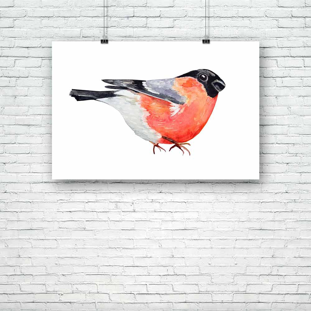 Watercolor Bird D5 Unframed Paper Poster-Paper Posters Unframed-POS_UN-IC 5003754 IC 5003754, Ancient, Animals, Art and Paintings, Birds, Black, Black and White, Christianity, Digital, Digital Art, Drawing, Graphic, Historical, Illustrations, Medieval, Nature, Paintings, Scenic, Signs, Signs and Symbols, Vintage, Watercolour, White, Wildlife, watercolor, bird, d5, unframed, paper, poster, animal, art, artistic, artwork, avian, background, beautiful, beauty, bright, bullfinch, card, christmas, closeup, color