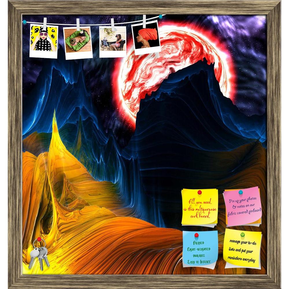 ArtzFolio Alien Mountains With Space & A Red Planet Printed Bulletin Board Notice Pin Board Soft Board | Framed-Bulletin Boards Framed-AZSAO31122726BLB_FR_L-Image Code 5003764 Vishnu Image Folio Pvt Ltd, IC 5003764, ArtzFolio, Bulletin Boards Framed, Fantasy, Places, Fine Art Reprint, alien, mountains, with, space, a, red, planet, printed, bulletin, board, notice, pin, soft, framed, universe, world, science, orbit, astronomy, fiction, solar, illustration, galaxy, extraterrestrial, astrology, planetary, exop