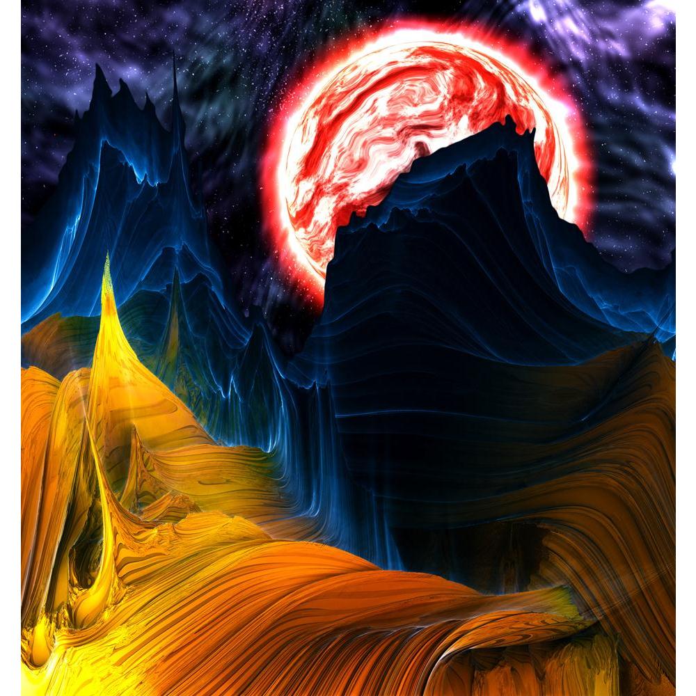 Pitaara Box Alien Mountains With Space & A Red Planet Peel & Stick Vinyl Wall Sticker-Laminated Wall Stickers-PBART31122726LAM_UN_L-Image Code 5003764 Vishnu Image Folio Pvt Ltd, IC 5003764, Pitaara Box, Laminated Wall Stickers, Fantasy, Places, Fine Art Reprint, alien, mountains, with, space, a, red, planet, peel, stick, vinyl, wall, sticker, universe, world, science, orbit, astronomy, fiction, solar, illustration, galaxy, extraterrestrial, astrology, planetary, exoplanet, distant, exploration, star, deep,