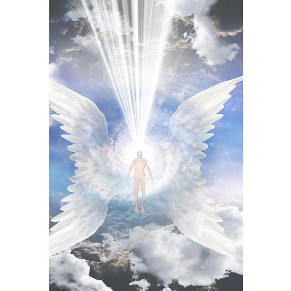 Angel Composed Of Galaxy Unframed Paper Poster-Paper Posters Unframed-POS_UN-IC 5003768 IC 5003768, Ancient, Astronomy, Black and White, Christianity, Cosmology, Fantasy, Historical, Illustrations, Jesus, Love, Medieval, Religion, Religious, Romance, Signs, Signs and Symbols, Space, Spiritual, Stars, Symbols, Vintage, White, angel, composed, of, galaxy, unframed, paper, wall, poster, guardian, wings, angelic, artistic, background, beautiful, beauty, bright, clean, cloud, cosmos, death, design, dream, faith,