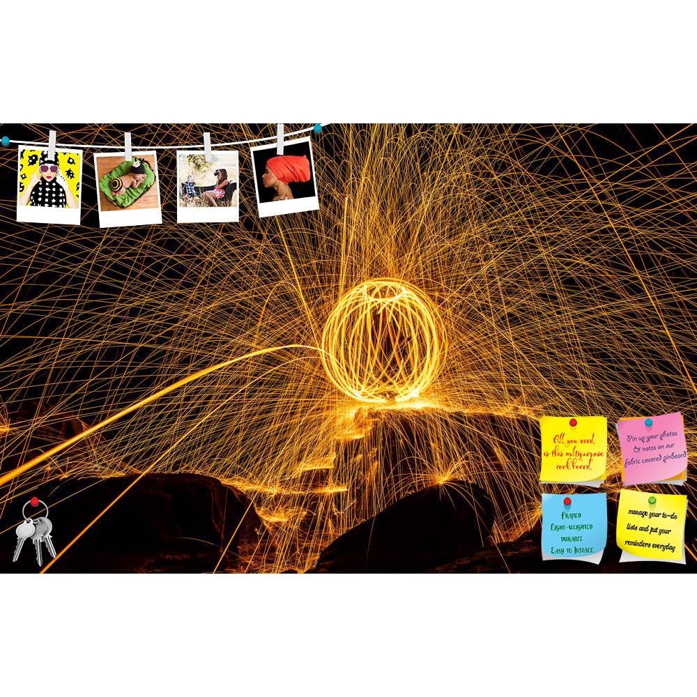 ArtzFolio Fireball Show Printed Bulletin Board Notice Pin Board Soft Board | Frameless-Bulletin Boards Frameless-AZSAO31280250BLB_FL_L-Image Code 5003773 Vishnu Image Folio Pvt Ltd, IC 5003773, ArtzFolio, Bulletin Boards Frameless, Abstract, Places, Photography, fireball, show, printed, bulletin, board, notice, pin, soft, frameless, amazing, night, thailand, fire, island, adventure, spark, travel, challenge, yellow, line, life, traditional, culture, curve, strong, circle, awe, light, people, burn, spinning,