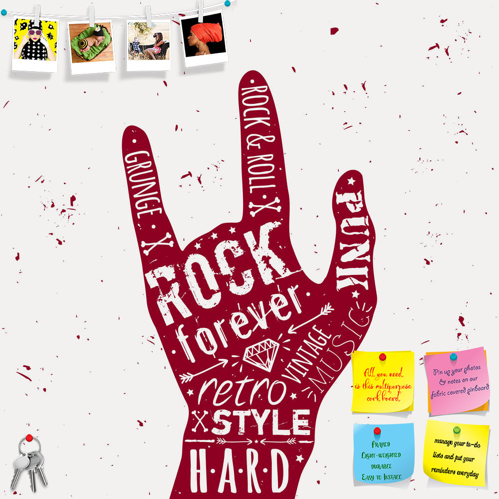 ArtzFolio Hand Rock & Roll Typography D1 Printed Bulletin Board Notice Pin Board Soft Board | Frameless-Bulletin Boards Frameless-AZSAO31289371BLB_FL_L-Image Code 5003777 Vishnu Image Folio Pvt Ltd, IC 5003777, ArtzFolio, Bulletin Boards Frameless, Music & Dance, Quotes, Digital Art, hand, rock, roll, typography, d1, printed, bulletin, board, notice, pin, soft, frameless, vector, vintage, label, diamond, bones, arrows, stars, elements, style, pin up board, push pin board, extra large cork board, big pin boa