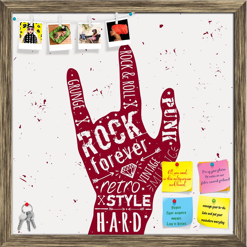 ArtzFolio Hand Rock & Roll Typography D1 Printed Bulletin Board Notice Pin Board Soft Board | Framed-Bulletin Boards Framed-AZSAO31289371BLB_FR_L-Image Code 5003777 Vishnu Image Folio Pvt Ltd, IC 5003777, ArtzFolio, Bulletin Boards Framed, Music & Dance, Quotes, Digital Art, hand, rock, roll, typography, d1, printed, bulletin, board, notice, pin, soft, framed, vector, vintage, label, diamond, bones, arrows, stars, elements, style, pin up board, push pin board, extra large cork board, big pin board, notice b